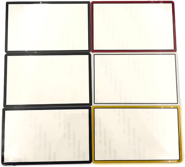 for 3DS XL/New 3DS XL Top Mirror Glass Faceplate for Nintendo 3DS XL/New 3DS XL LCD Screen Repair Parts (Gray)